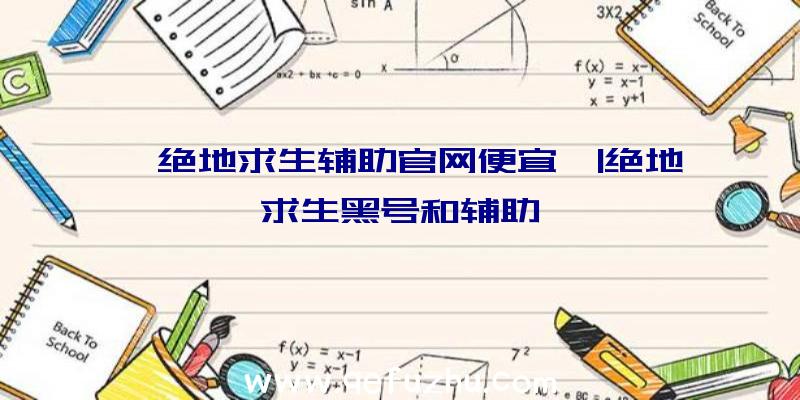 「绝地求生辅助官网便宜」|绝地求生黑号和辅助